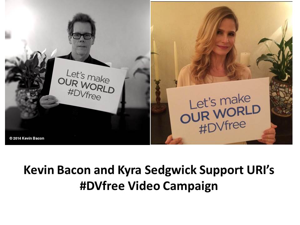 Acclaimed Actors Kevin Bacon and Kyra Sedgwick Join URI’s #DVfree Campaign!