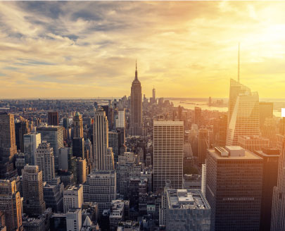 View of a city skyline